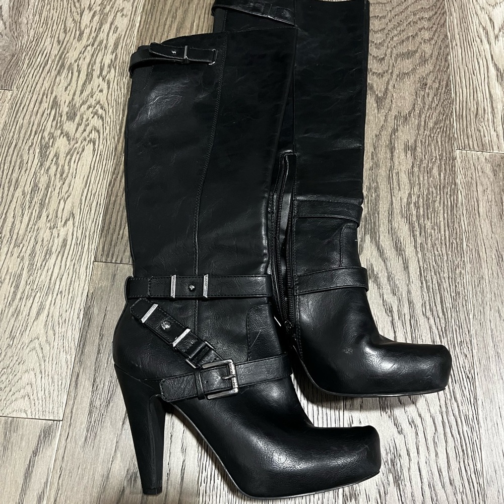 Women's Black High Heel Boots